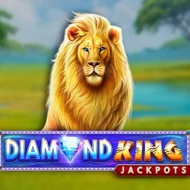Diamond King Jackpots by SpinPlay Games, showcased at slotexo-casino.net – game logo