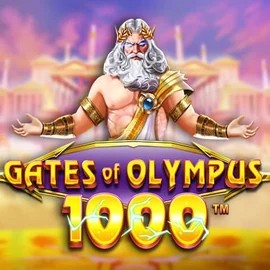 Gates of Olympus 1000 online game logo by Pragmatic Play on slotexo-casino.net