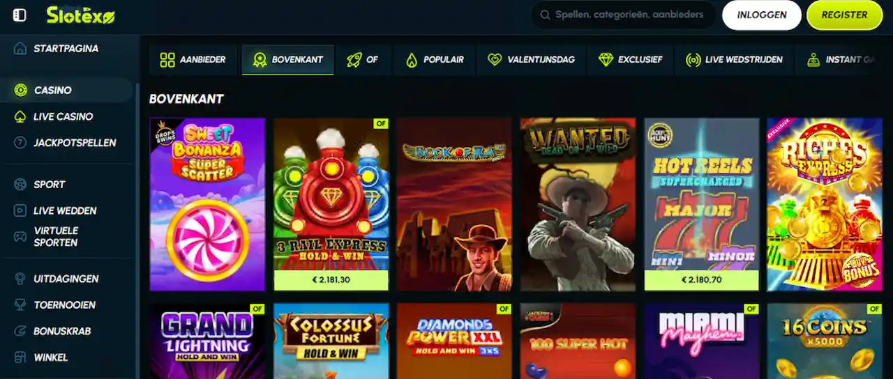 Slotexo Casino - slots en casinospellen