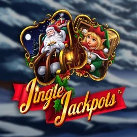 Jingle Jackpots slot logo by Dragon Gaming at Slotexo Casino