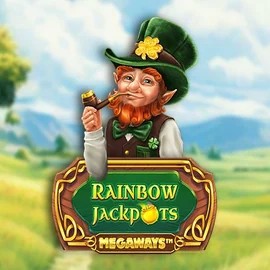 Rainbow Jackpots Megaways logo by Red Tiger Gaming Slotexo Casino