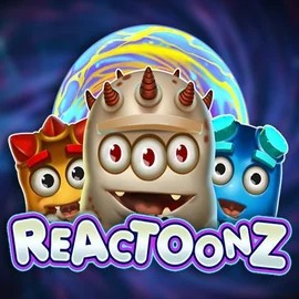 Reactoonz slot logo by Play’n GO at Slotexo Casino
