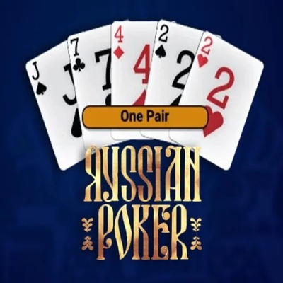 Russian Poker logo by OneTouch Games at Slotexo Casino