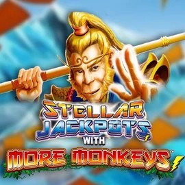 Official Jackpots logo: Stellar Jackpots with More Monkeys by Lightning Box Game at Slotexo Casino